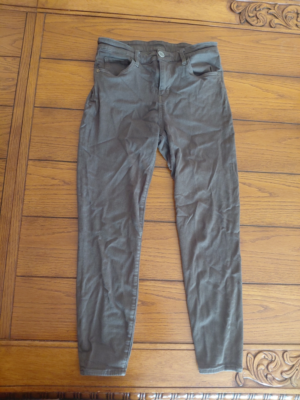 Olive Green Skinny Pants